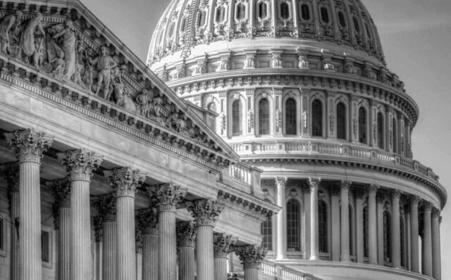 US Capitol's detailed architecture highlights credit union advocacy in Washington.