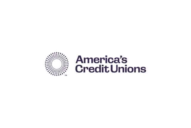 America's Credit Unions logo with a circular dotted design on a white background.