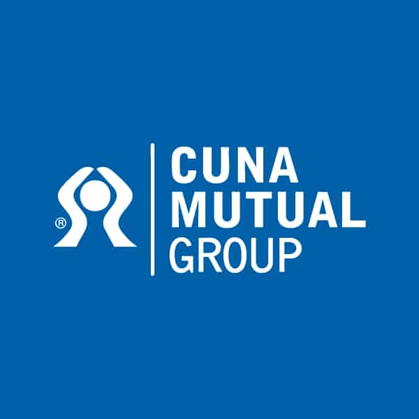 CUNA Mutual Group logo on blue, related to loan insurance options like credit life and repair coverage.